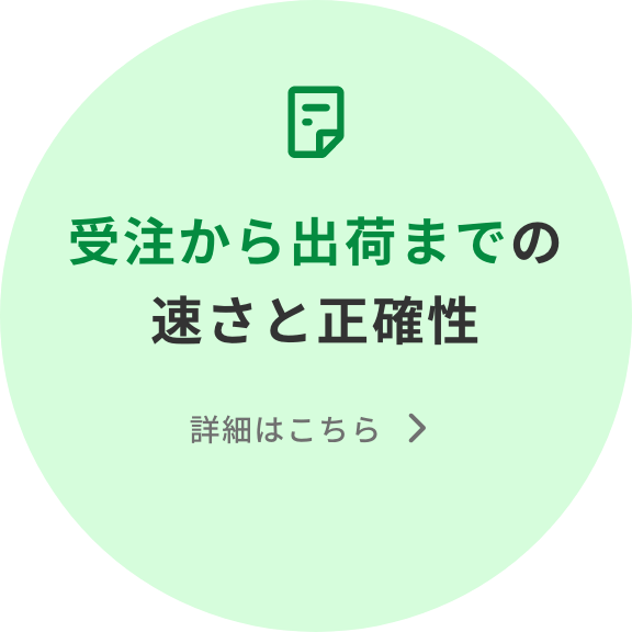 受注から出荷までの速さと正確性